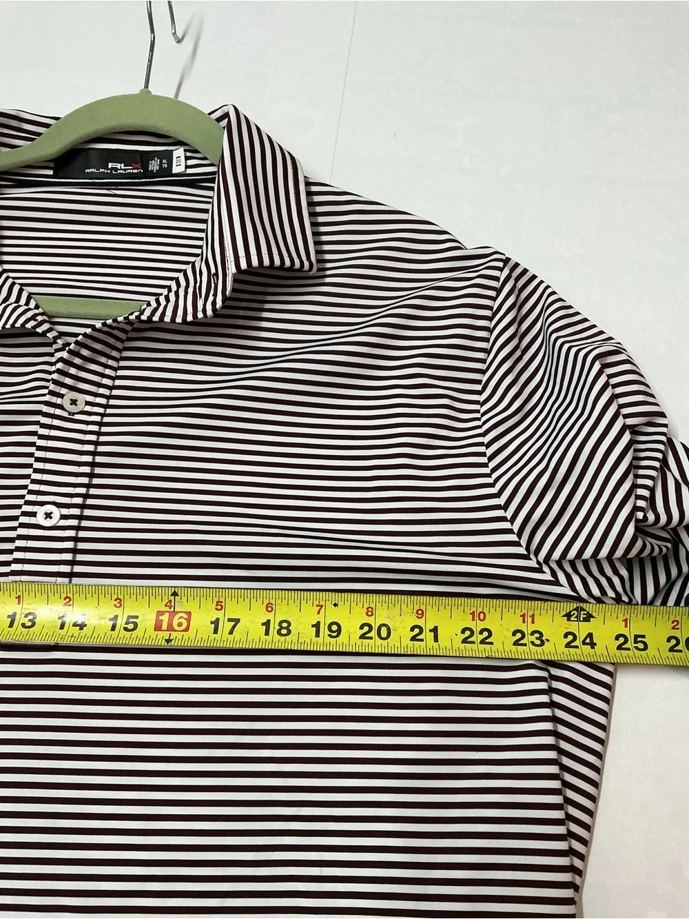 Ralph Lauren Men’s Black and White Narrow-Striped Polo